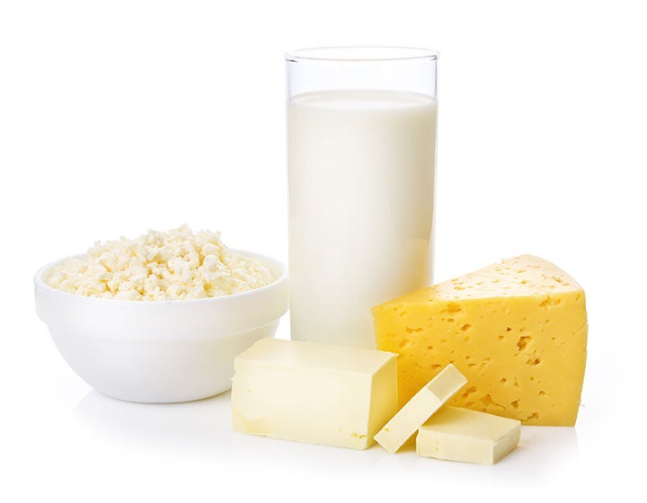 Milk and milk products like cheese