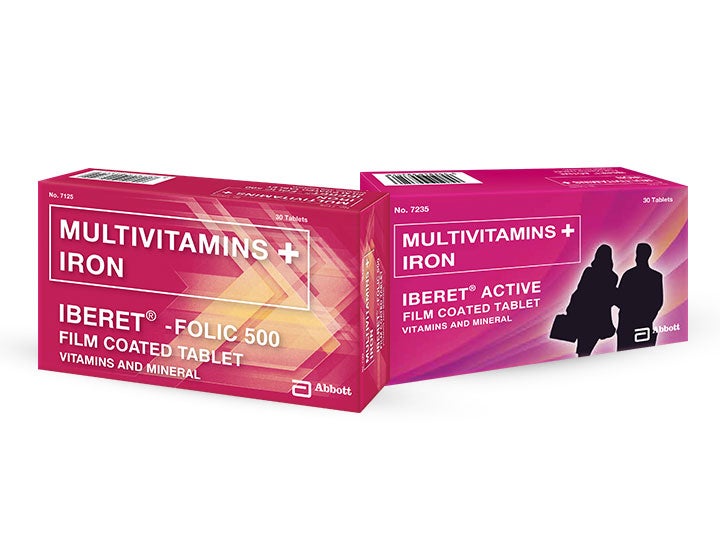 Think nutritional supplements. Multivitamins + Iron (Iberet® Active) has been specifically designed for the prevention